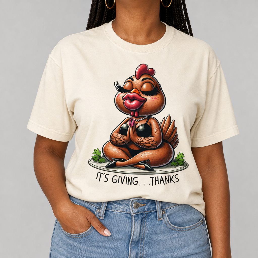 It's Giving... Thanks Tee & Crewneck | Funny Thanksgiving Shirt