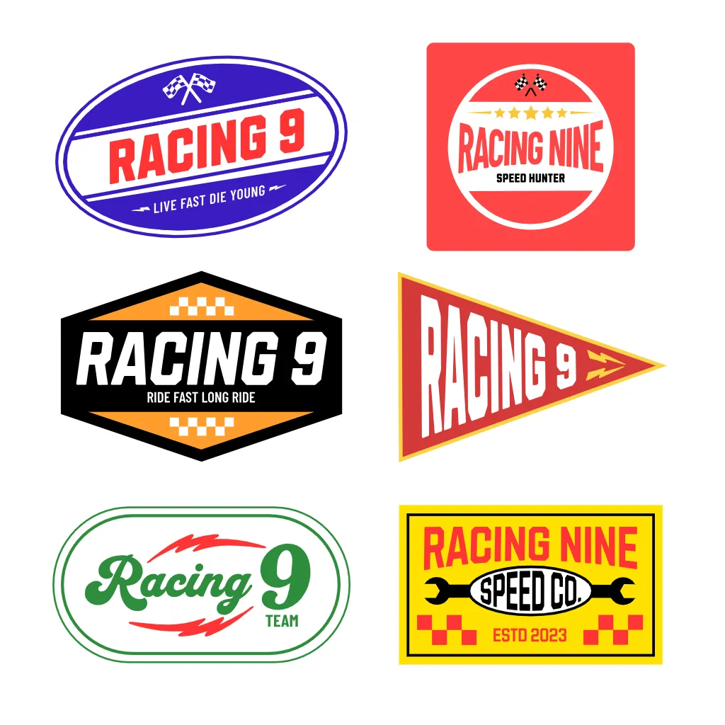 Logo Sticker Design Template