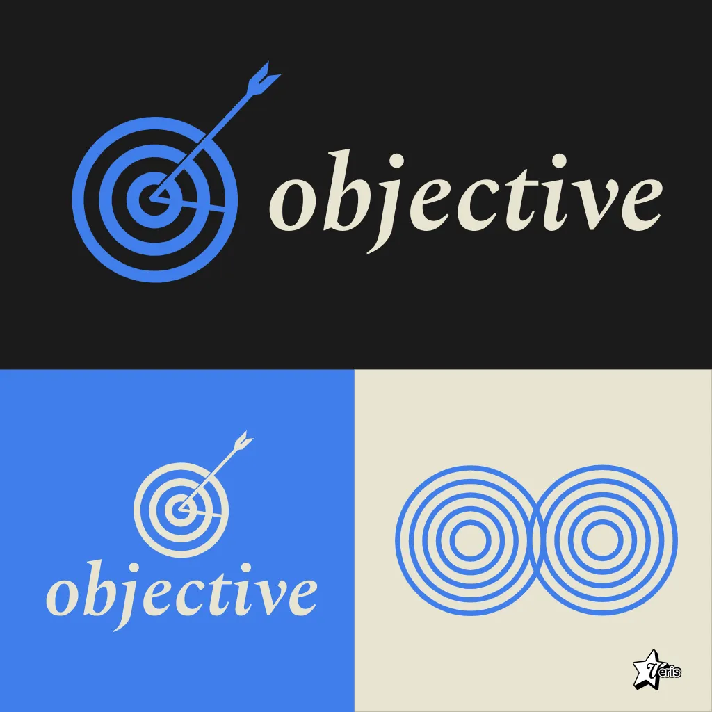 Objective Setting Logo Kittl | The AI-First Design Platform for Creators