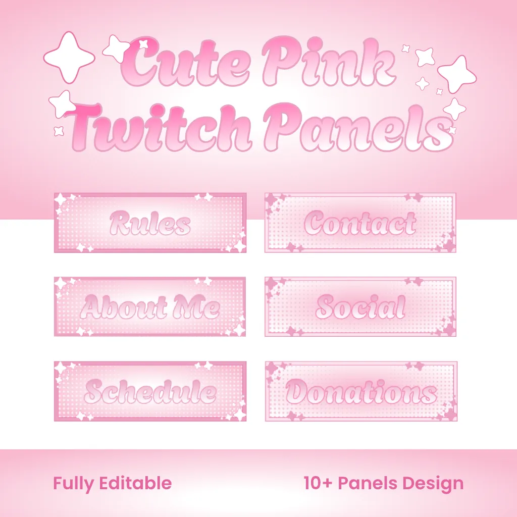 Free and Customizable Twitch Panel Templates - Kittl