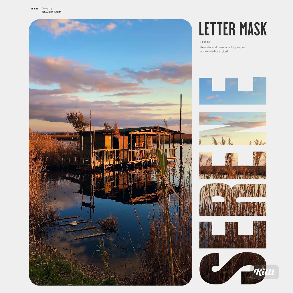 Masked Letter Example Kittl | The AI-First Design Platform for Creators