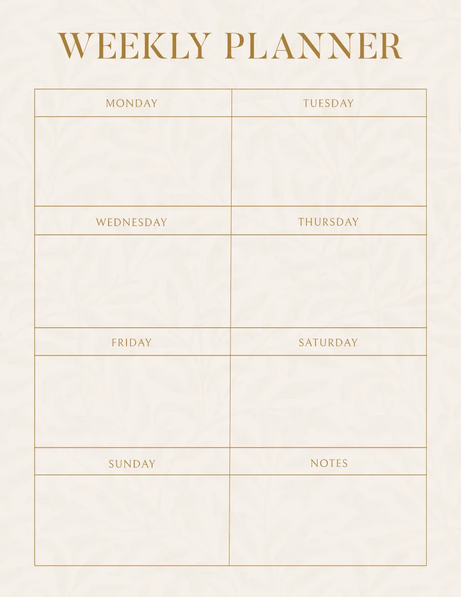 Weekly Routine Free Maker Free Weekly Planner Maker Online - Create Custom Schedules | Kittl
