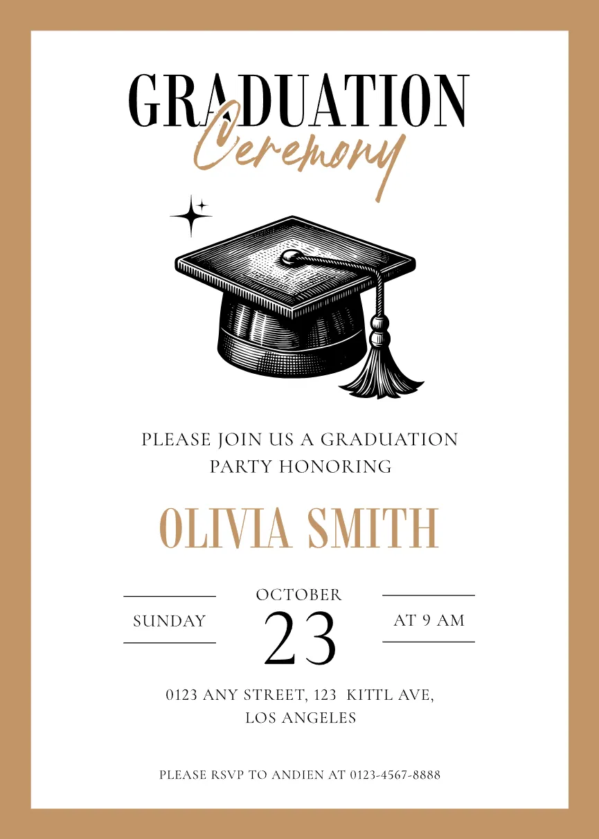 Graduation Design Simple Kittl | The AI-First Design Platform for Creators