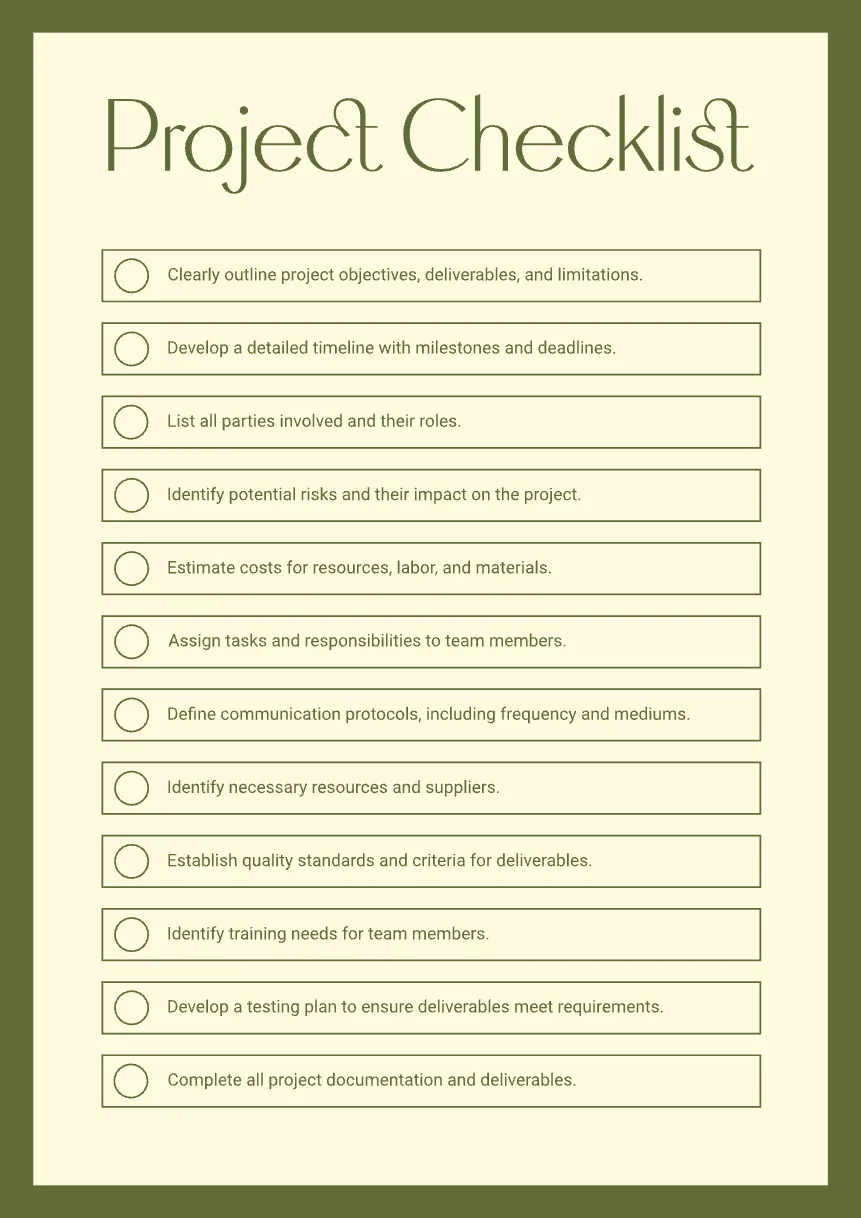 Free Checklist Maker | Kittl