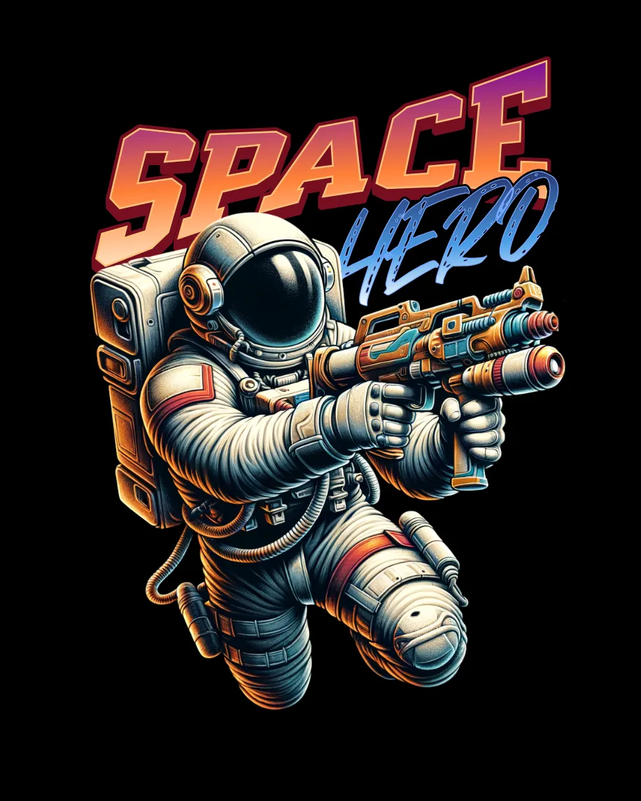 Spaceman Hero Kittl | The AI-First Design Platform for Creators
