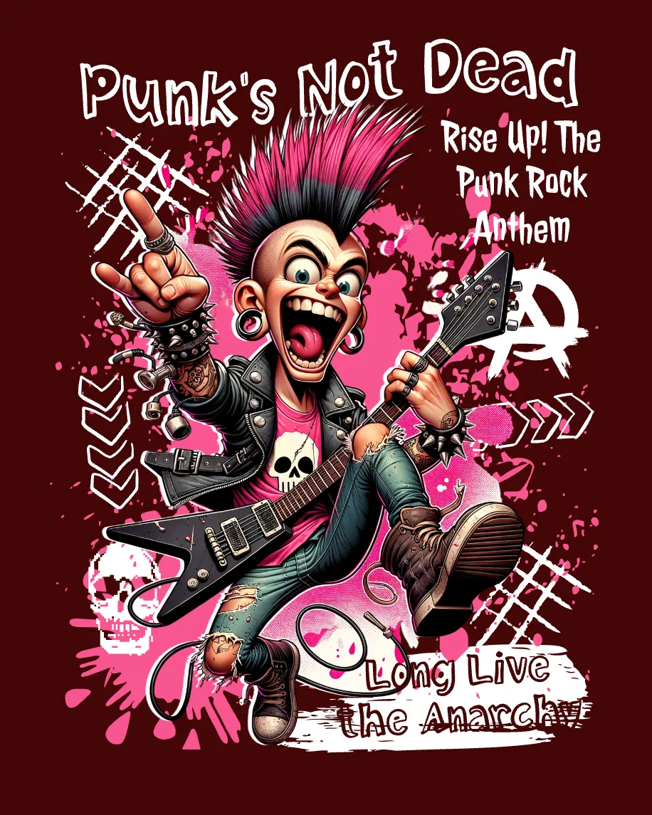 Dead Punk Rocker Kittl | The AI-First Design Platform for Creators