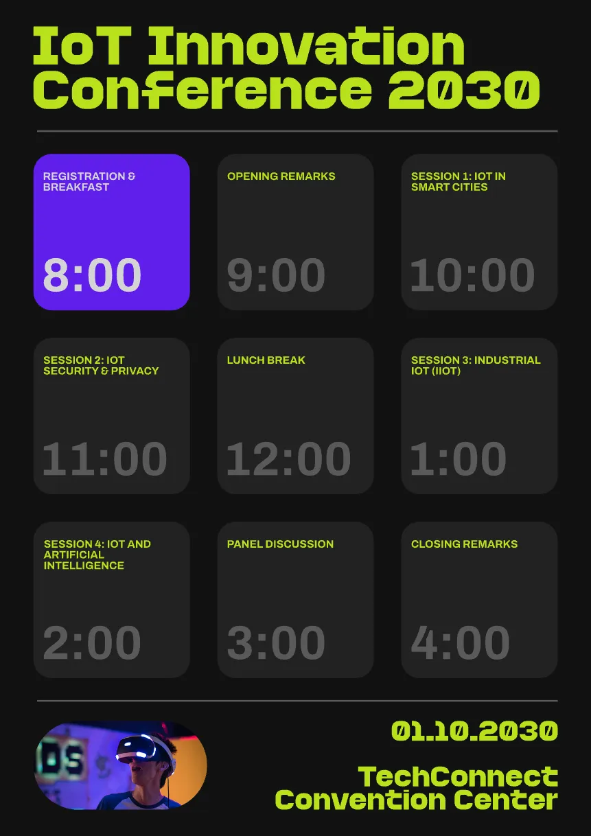 Digital Conference Program Kittl | The AI-First Design Platform for Creators