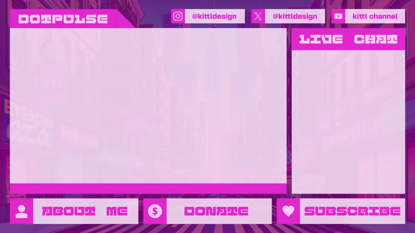 Stream Overlay Create Free Online Twitch Overlay Maker - Create a Custom Overlay | Kittl