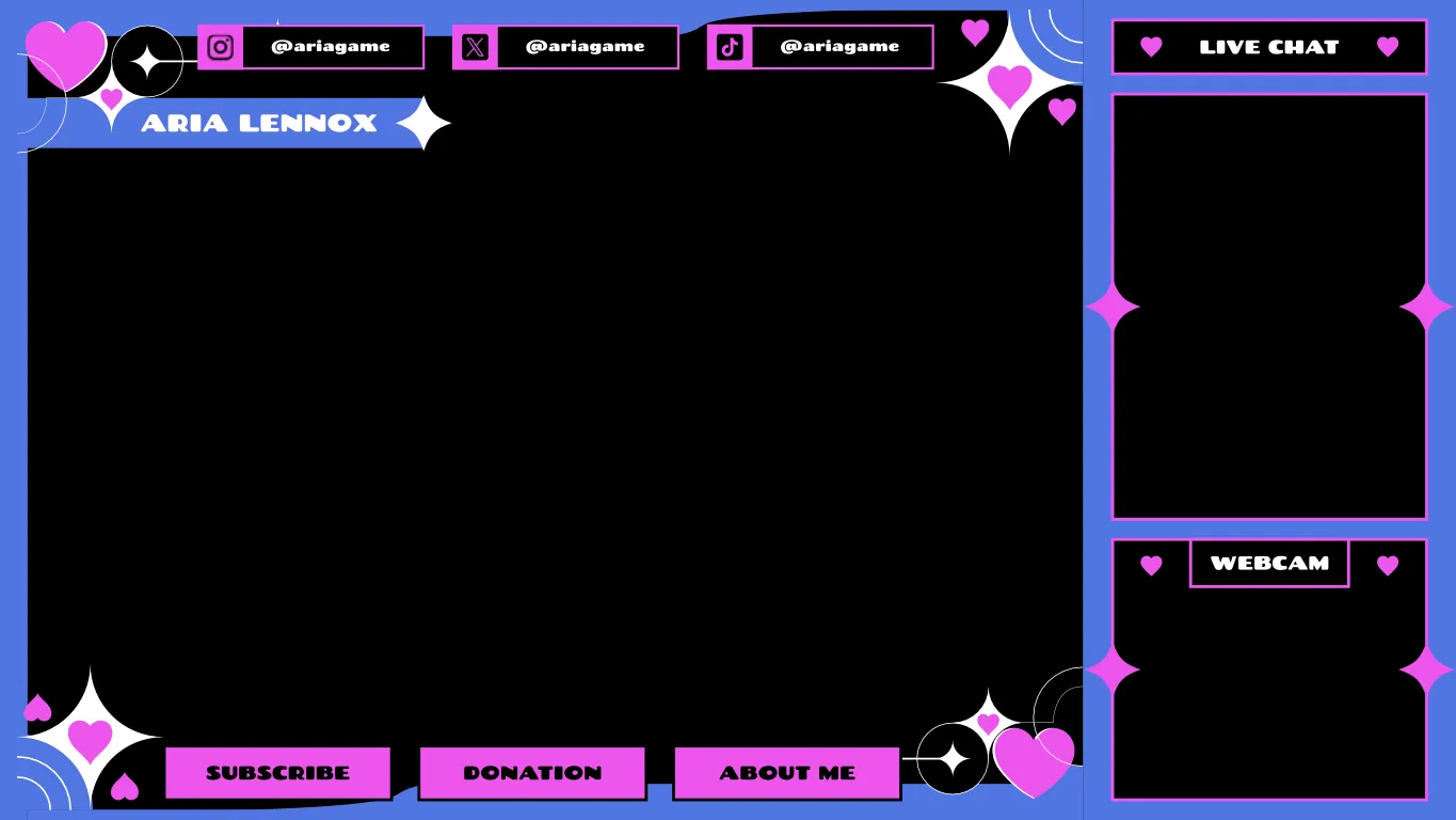 Stream Overlay Create Free Online Twitch Overlay Maker - Create a Custom Overlay | Kittl