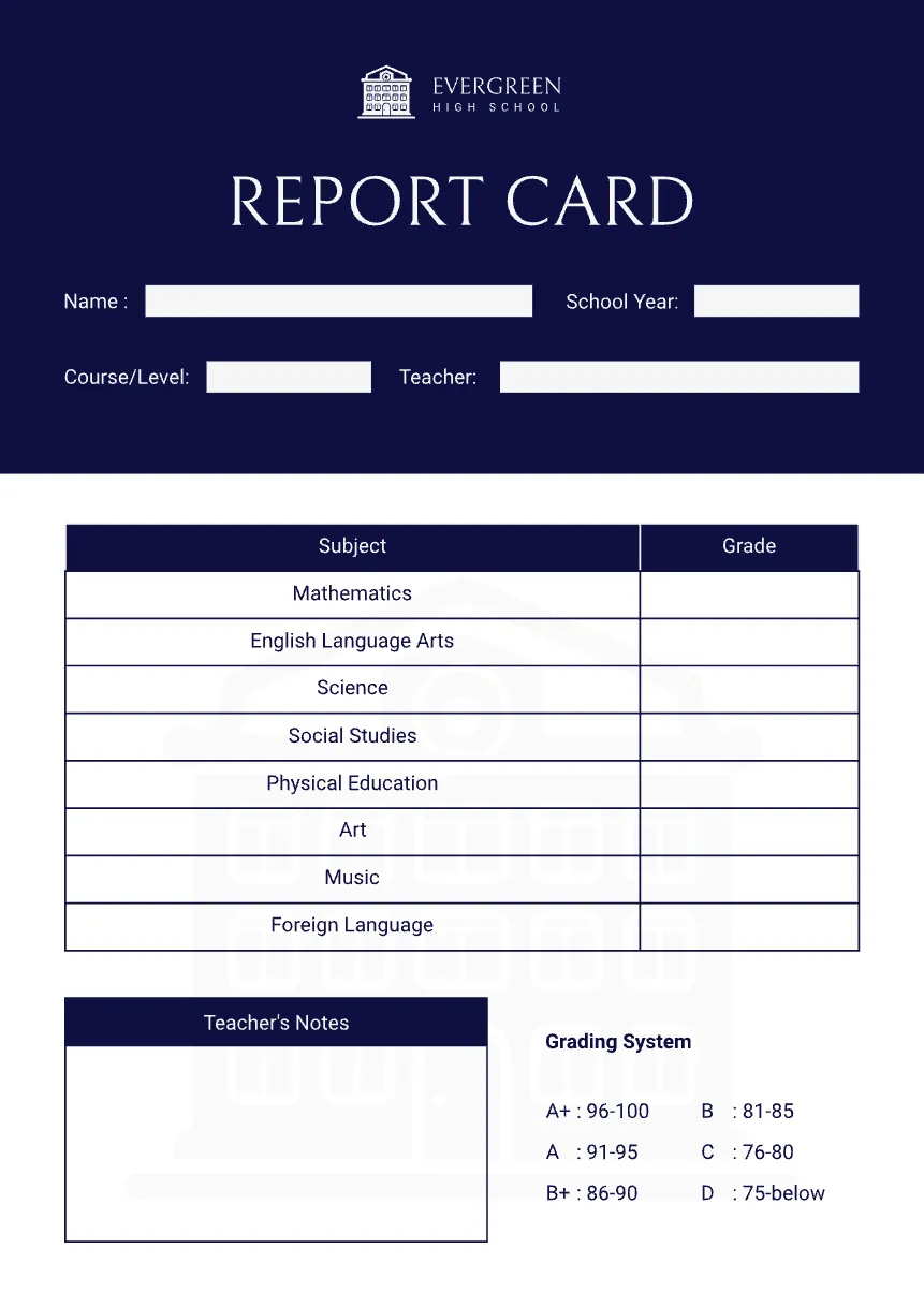 Report Card Color Kittl | The AI-First Design Platform for Creators