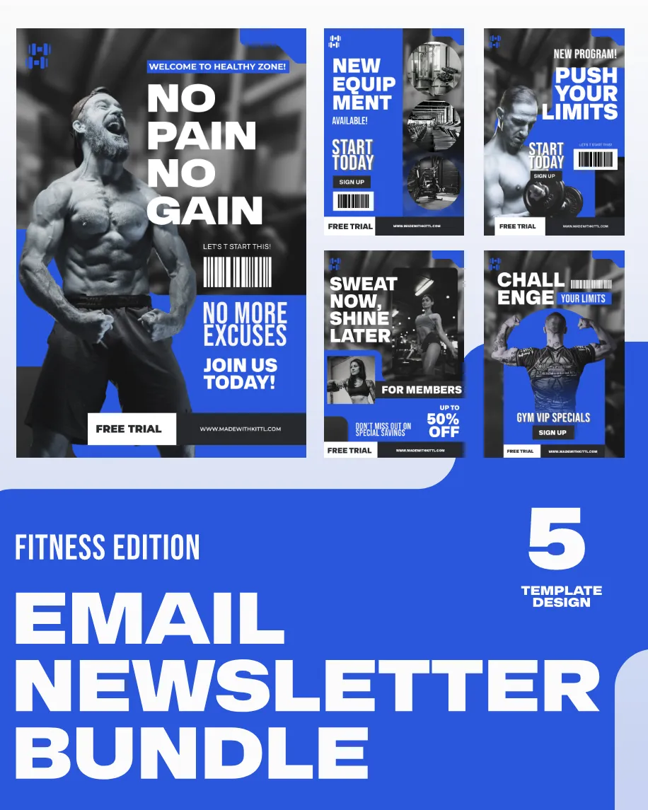 Gym Newsletter Examples Kittl | The AI-First Design Platform for Creators