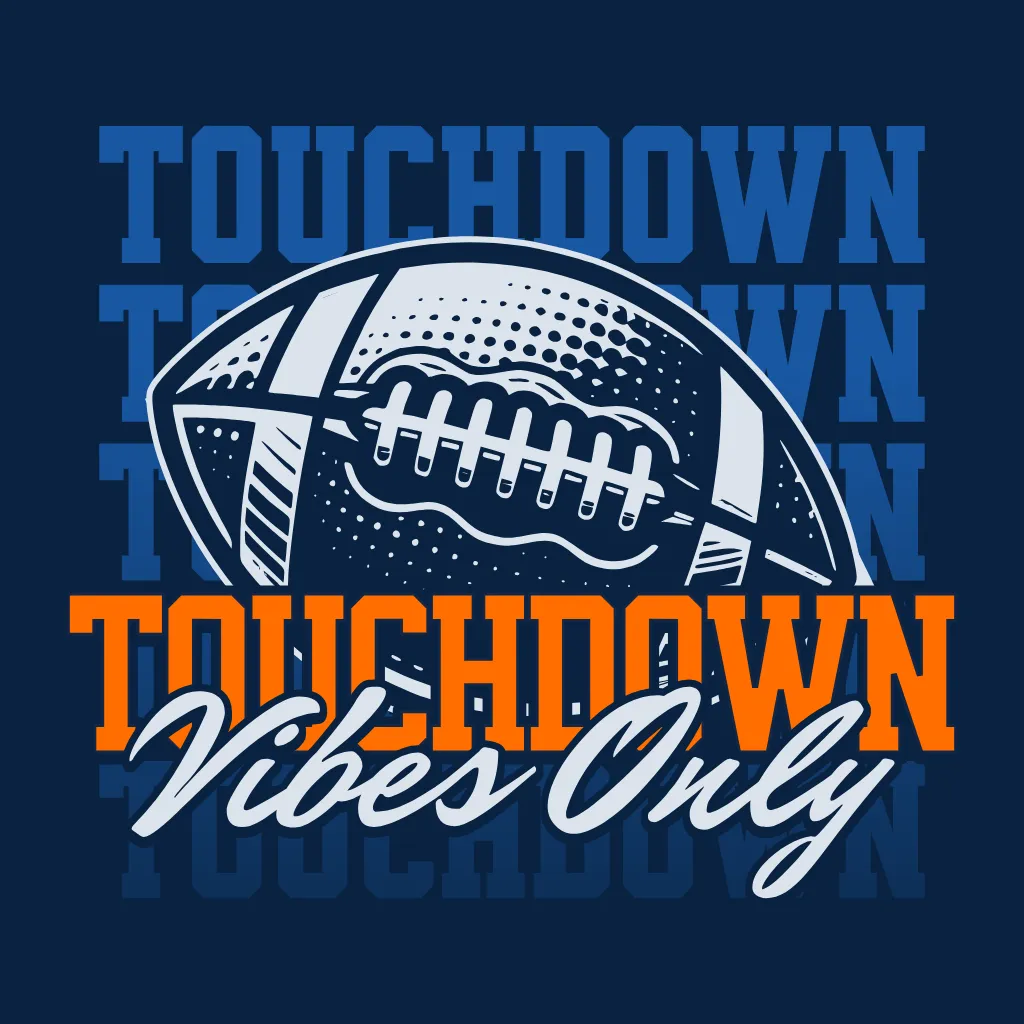 Touchdown Logo Blue Kittl | The AI-First Design Platform for Creators