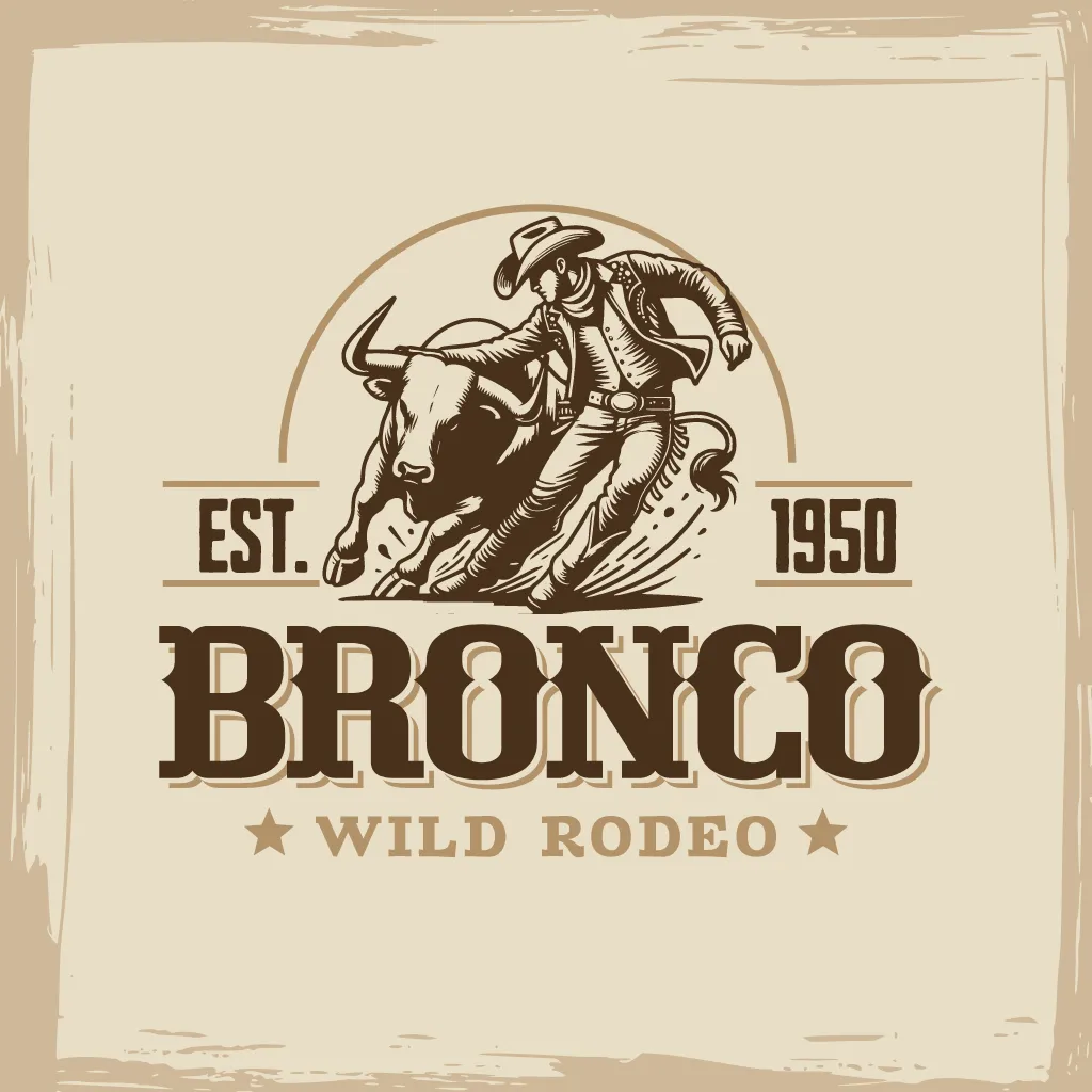 Simple Rodeo Logo Kittl | The AI-First Design Platform for Creators