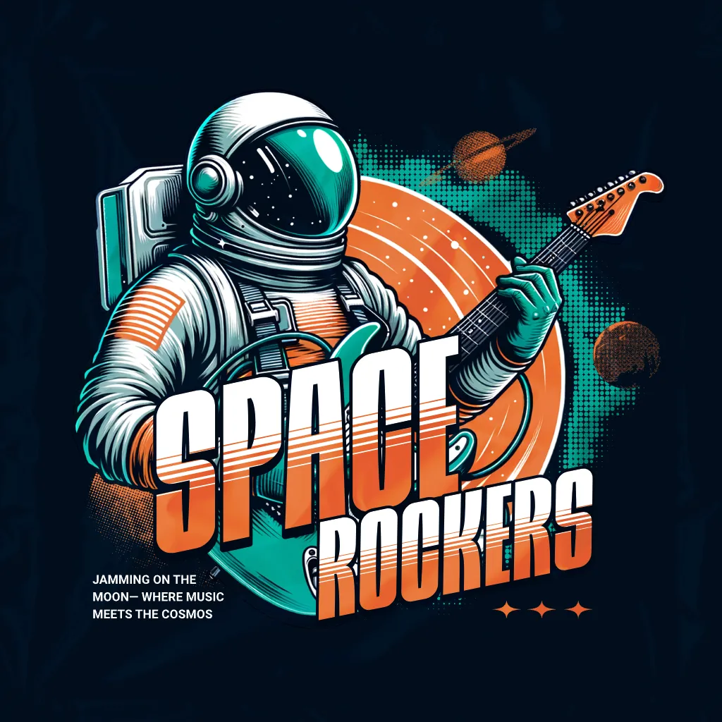 Space Man Rocker Kittl | The AI-First Design Platform for Creators