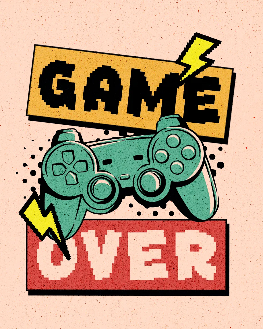 Game Over Layout Kittl | The AI-First Design Platform for Creators