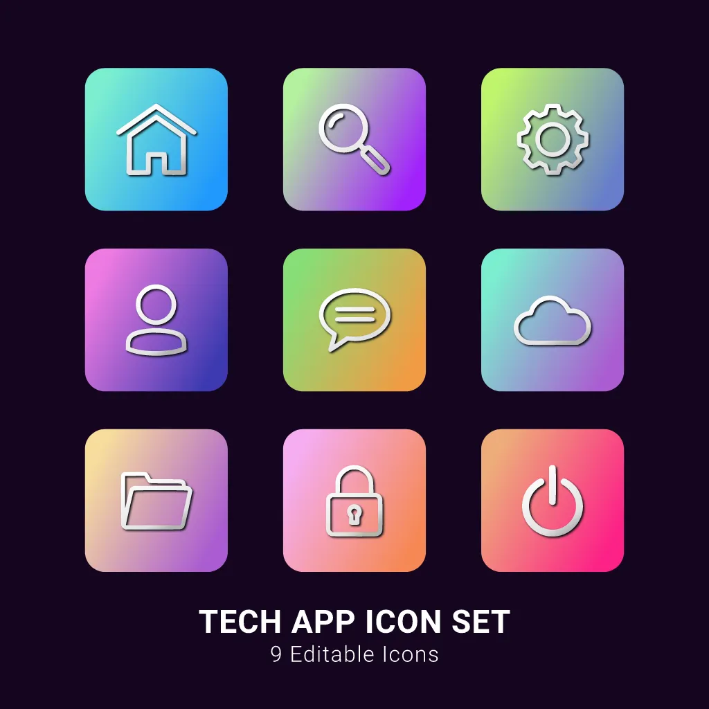 Tech App Icon Kittl | The AI-First Design Platform for Creators
