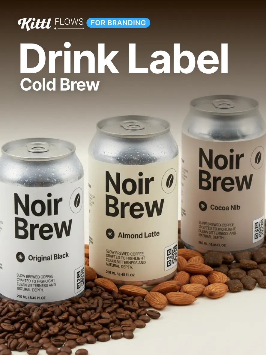 Chilled Label Example Kittl | The AI-First Design Platform for Creators